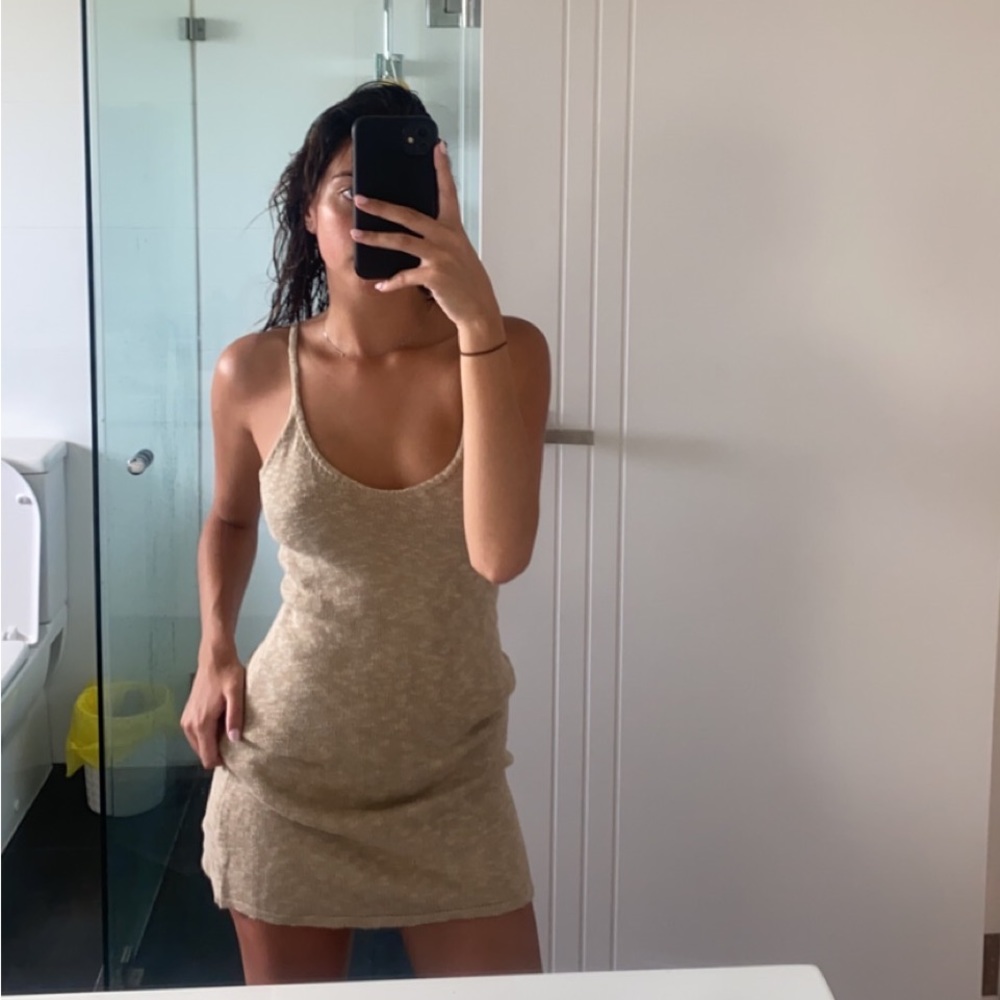 Glassons nude knit mini dress - Picture 3 of 3